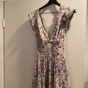 Happy Nature Lilac Ruffle Tiered Dress